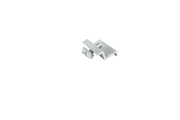 Letzte Chance Endklemme - Plattenhalter 30mm Länge 50mm Set mit Innensechskantschraube M8x25 und Gleitmutter mit K
