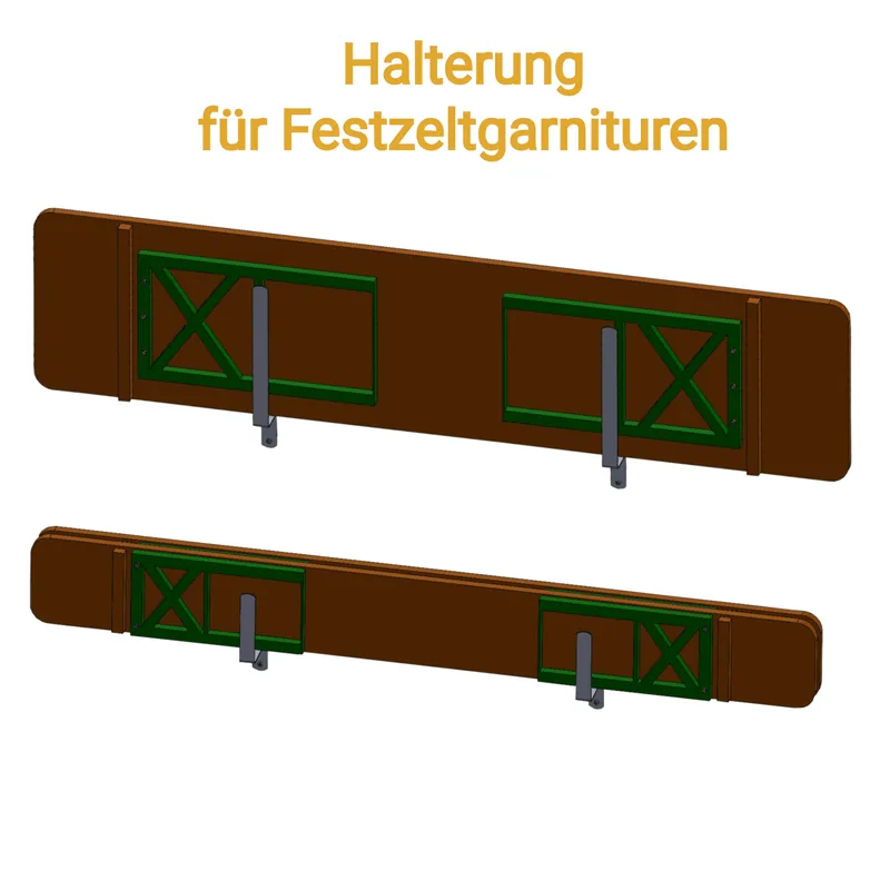 Preiswert Edelstahl Wandhalterung für Festzeltgarnitur Wand Halter Biertisch Bierbank