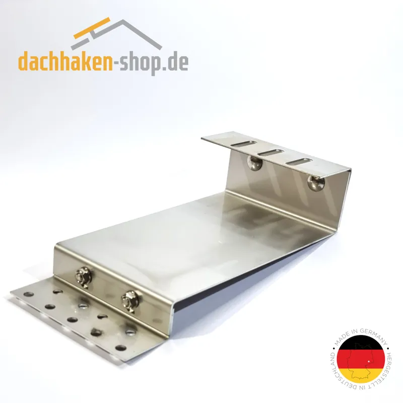 Super-Preis Dachhaken Biberschwanz Doppeldeckung | Edelstahl 1.4301 | 2-fach verstellbar