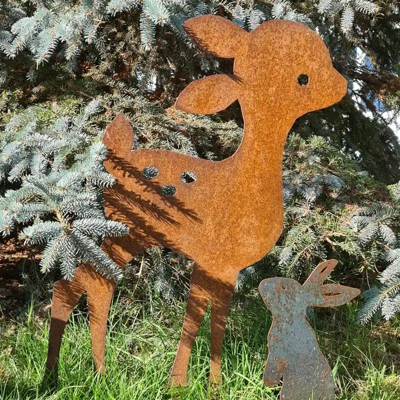 Neue Kollektion Gartendeko „Rostiges Rehlein“