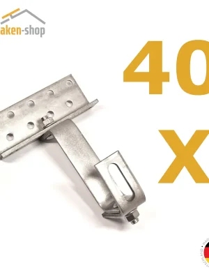 40 x Dachhaken 3-fach verstellbar Mega-Angebot
