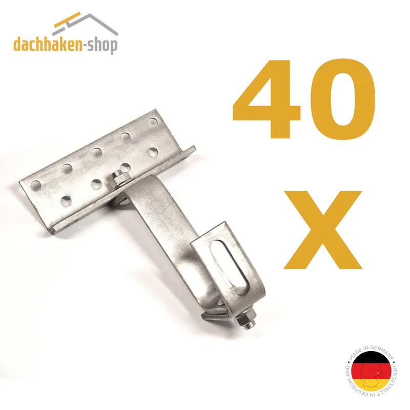 40 x Dachhaken 3-fach verstellbar Mega-Angebot