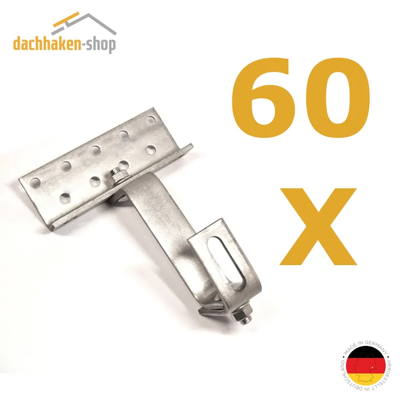 60 x Dachhaken 3-fach verstellbar Angebot