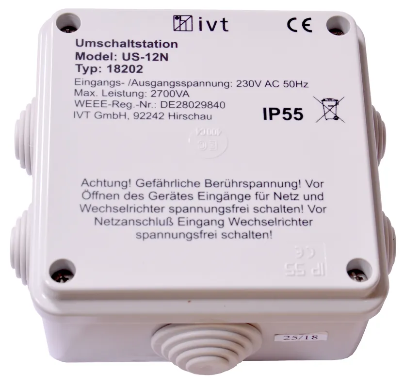 Umschaltstation IVT US-12N 230V 12A NEU OVP Must-Have