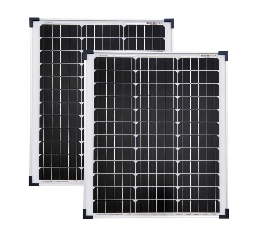 Gratis Versand Solarmodule 2 Stück 50 Watt Mono Solarpanel Solarzelle 630x545x35 92336