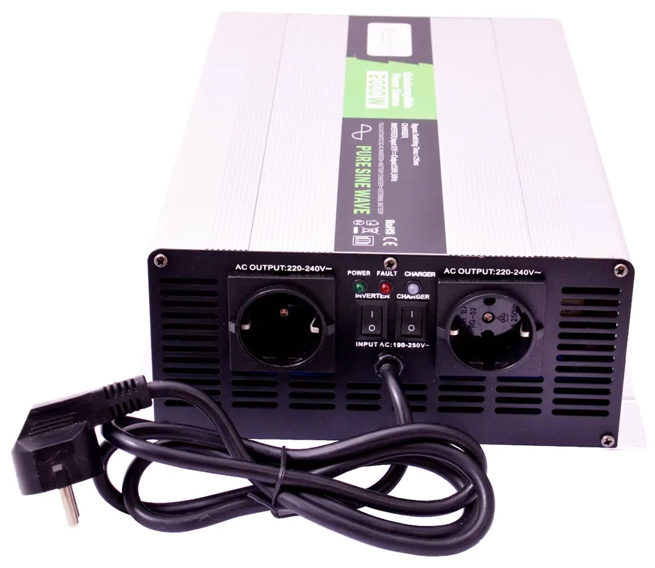 Spannungswandler USV 12V NPS 2000 Watt reiner SINUS UPS Inverter Online Kaufen