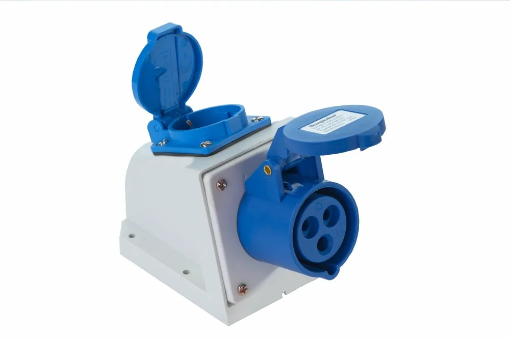 Caravan Anbau Steckdose CEE Schuko Adapter Verteiler 16A 230V IP44 3-polig Kombi Solange Der Vorrat Reicht
