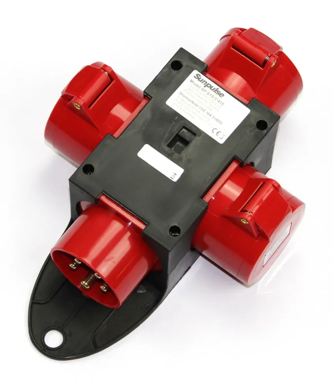 Neue Ware Adapter Stromverteiler CEE 16A 3 x 400V - Baustromverteiler Verteiler