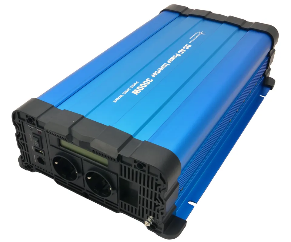 Jetzt Kaufen Spannungswandler FS3000D 12V 3000 Watt reiner Sinus BLAU m. Display