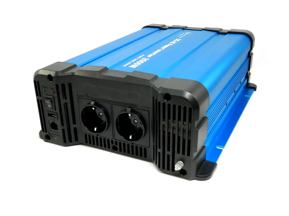 Spannungswandler FS2000DR 24V 2000 Watt reiner Sinus BLAU Inverter Fernbedienung optional Angebot