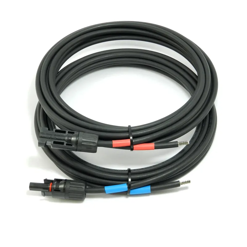 Solarkabel 4mm² schwarz Profi-Verbindungskabel mit Stecker für Laderegler Solarmodule Verteiler GAK Neue Ware