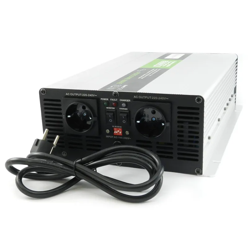 Spannungswandler mit DIP-Schalter 2000 Watt 12V USV NPS reiner SINUS UPS Inverter Rabatt