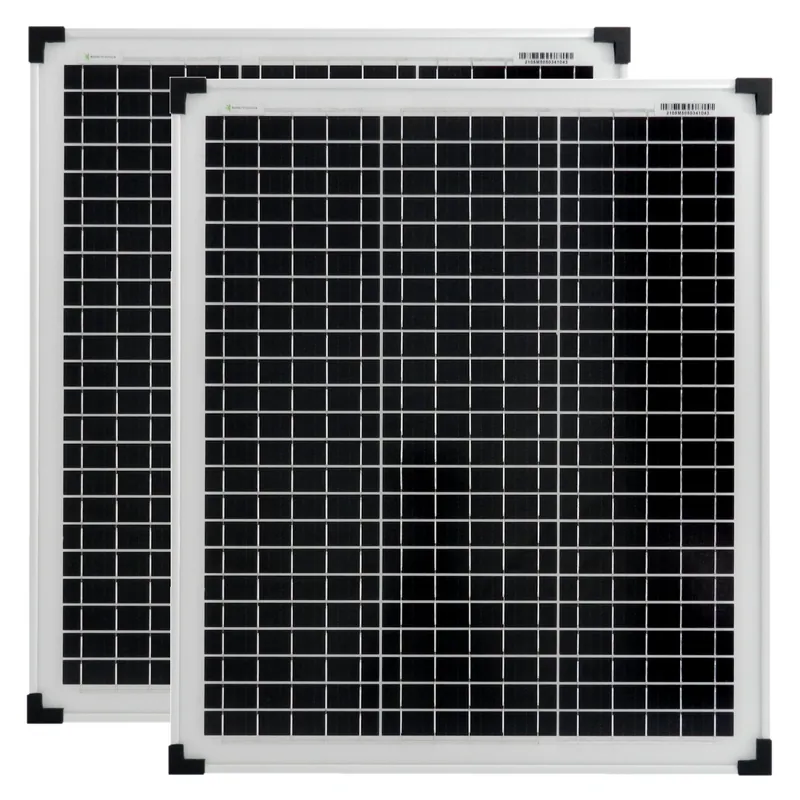 Online Kaufen Solarmodule 2 Stück 50 Watt 36V Mono Solarpanele Solarzellen 630x545x30