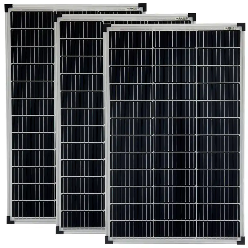 3x100 Watt Mono Solarmodule 10 Busbars 210mm Zellformat Solarpanele Sichere Zahlung