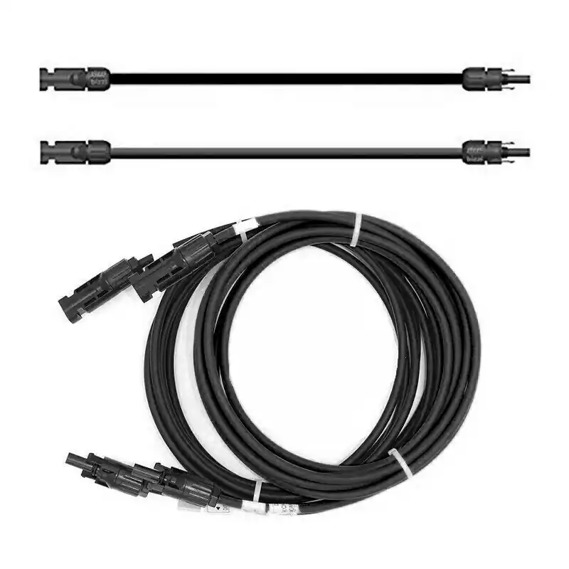 Verlängerungskabel 4mm² Solarkabel schwarz mit Solarstecker beidseitig für Solarmodule PV GAK Sofort Bestellen
