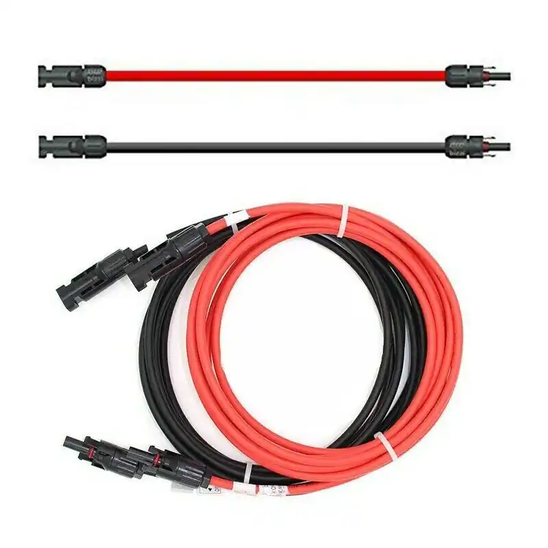 Verlängerungskabel 4mm² beidseitig kompatibel mit MC4 Solarkabel rot / schwarz inkl. Stecker Wochenendangebot