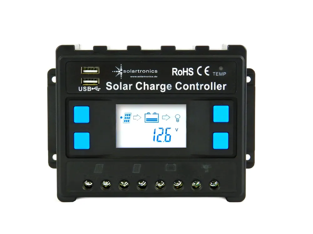 60A Laderegler / 12V/24V blau Nur Heute
