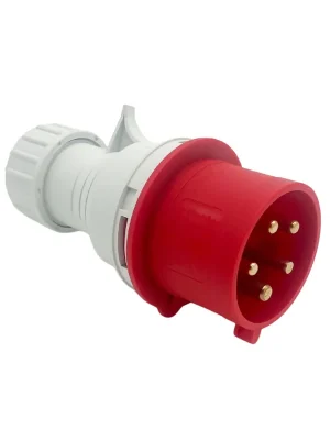 (1 - 10er Pack) CEE-Stecker 32A 400V, IP44, 5-polig männlich 3P+N+E Kostenloser Rückversand