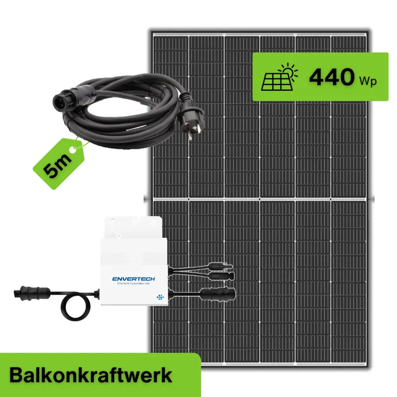 Balkonkraftwerk 400 W Solange Der Vorrat Reicht