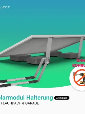 Saisonangebot Solarmodul Halterung Flachdach & Garage mit Ballastsystem für 1 Modul