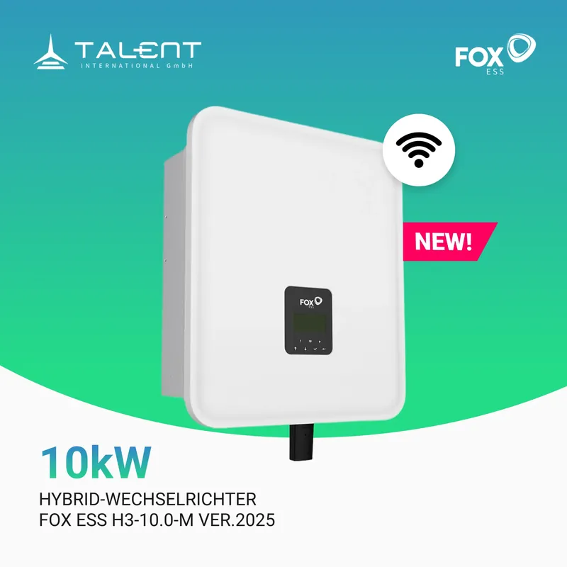 Echt Fox ESS H3-10.0-M ver. 2025 10kW Hybrid Wechselrichter 3-phasig inkl. Wifi-Modul & Energiezähler