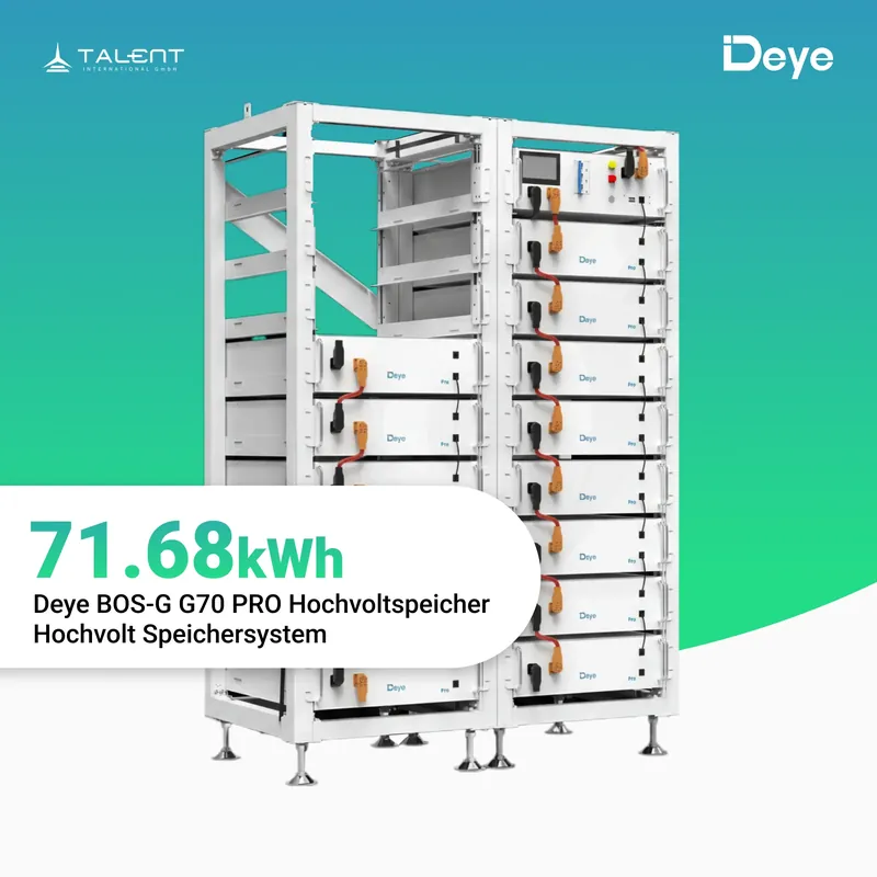 Neue Ware Deye BOS-G70 PRO Hochvoltspeicher 71,68 kWh | Deye BOS-G Pro Serie Hochvolt-Speichersystem