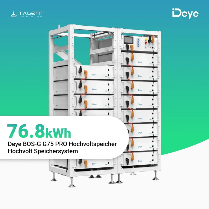 Deye BOS-G75 PRO Hochvoltspeicher 76,8 kWh | Deye BOS-G Pro Serie Hochvolt-Speichersystem Geprüft
