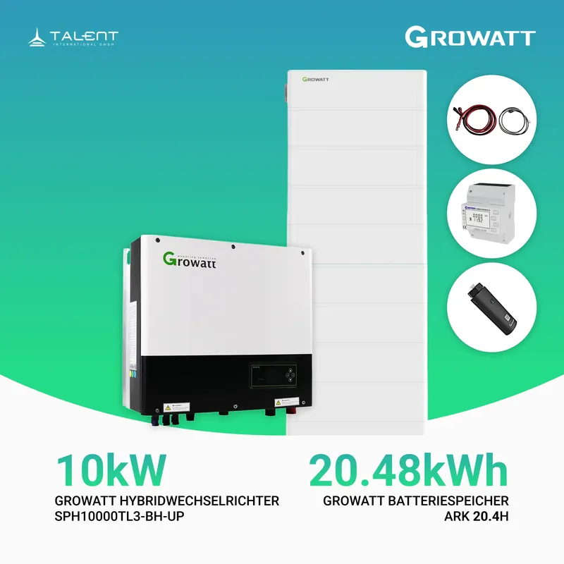 Growatt Komplettset SPH10000TL3-BH-UP 10kW mit 23,0kWh ARK 23.0H Batteriespeicher Finale Aktion