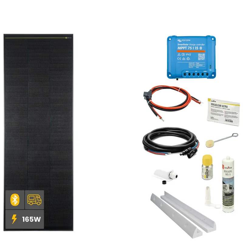 Online Kaufen 165 W SOLA Frame Black Wohnmobil Komplettset weiß
