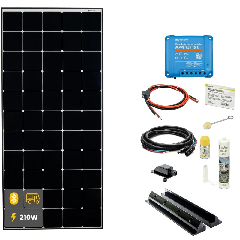 210W Daylight Wohnmobil Solaranlage SOLA Frame schwarz Preisknaller