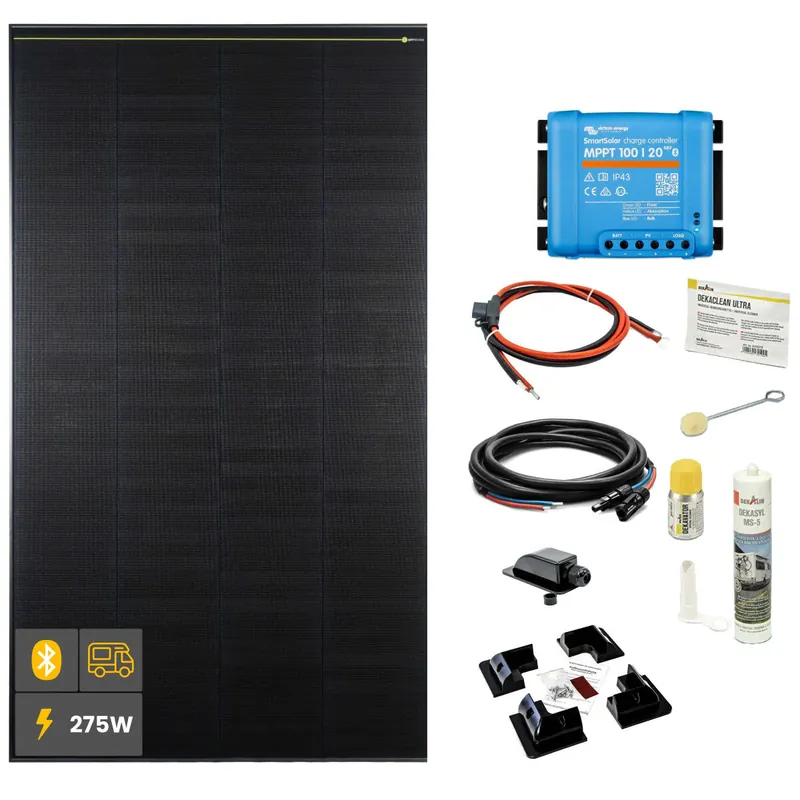 275 W SOLA Frame Black Wohnmobil Komplettset schwarz Begrenztes Angebot