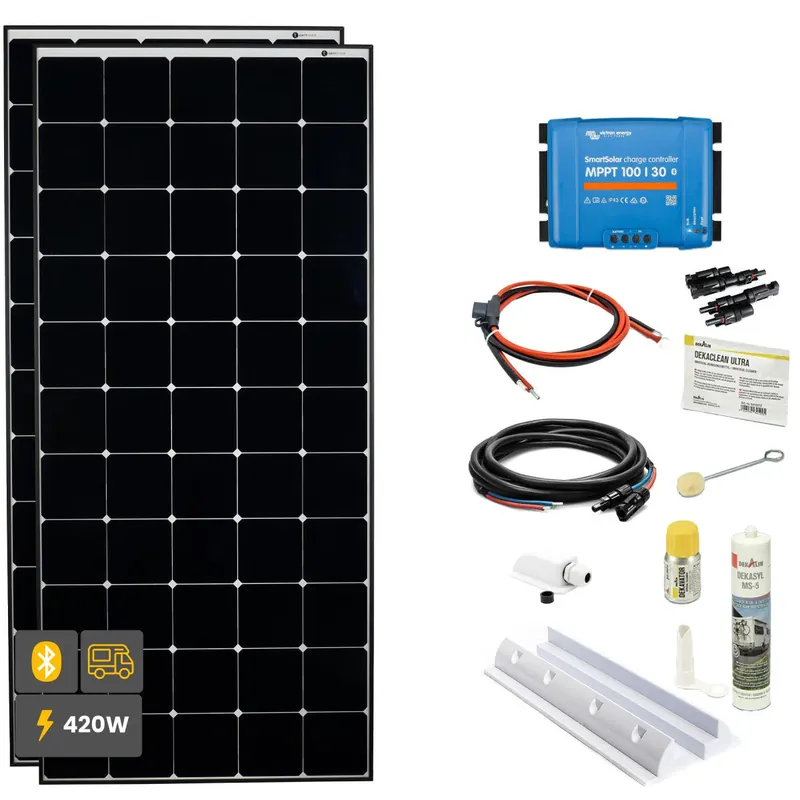 Heißes Angebot 420W Daylight Wohnmobil Solaranlage SOLA Frame weiß