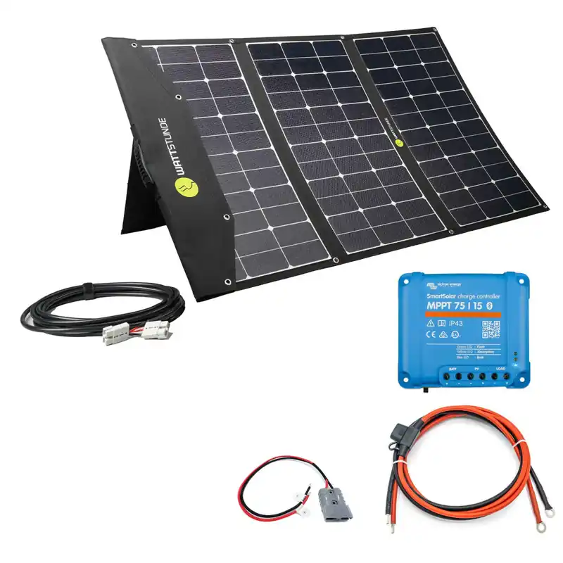 WATTSTUNDE SOLA Ease 200W SunFolder Solartasche Variationsset Victron SmartSolar 75/15 Ja Geprüft