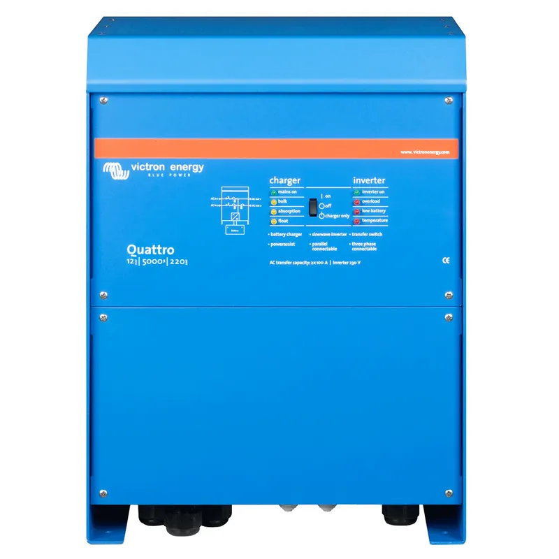 Solange Der Vorrat Reicht Victron Quattro 12/5000/220-100/100 Wechselrichter 4000W und Ladegerät