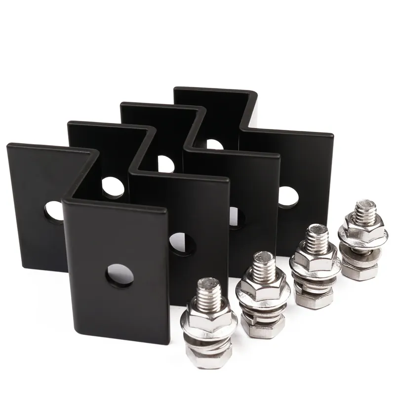 WATTSTUNDE® 38 mm Aluminium Z-Winkel HSZ38 schwarz Halterung Kracherpreis