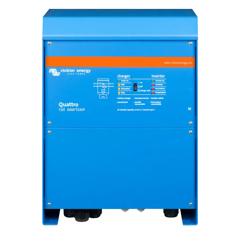 Victron Quattro 12/5000/220-100 12V 230V 4000W Sinus Wandler 220A Batterielader Preis Gesenkt