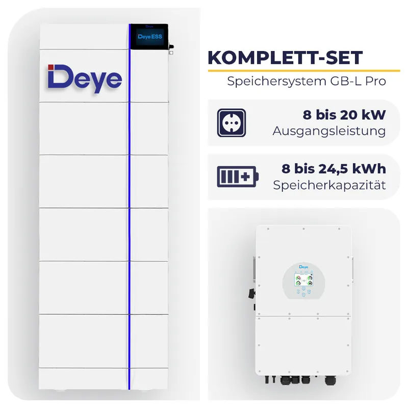 Gratis Versand Deye Hybrid-Wechselrichter mit Deye GB-L Pro | Hochvolt-Speichersystem | 3-phasig