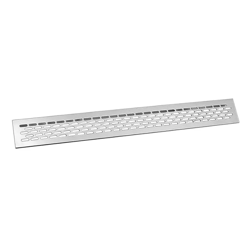 Lüftungsgitter - Edelstahl gebürstet, Weiß, Schwarz, Aluminium, 245x60mm, 484x60mm Begrenztes Angebot