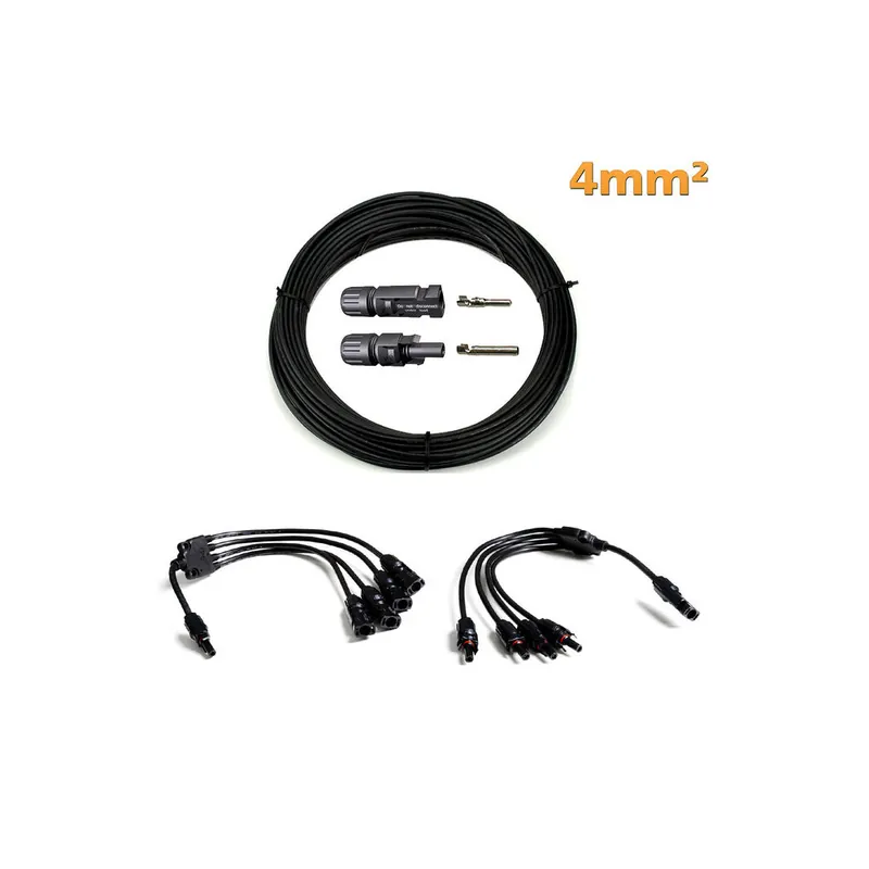 WATTSTUNDE 4mm² Anschluss Set 4 Module parallel Preisreduziert