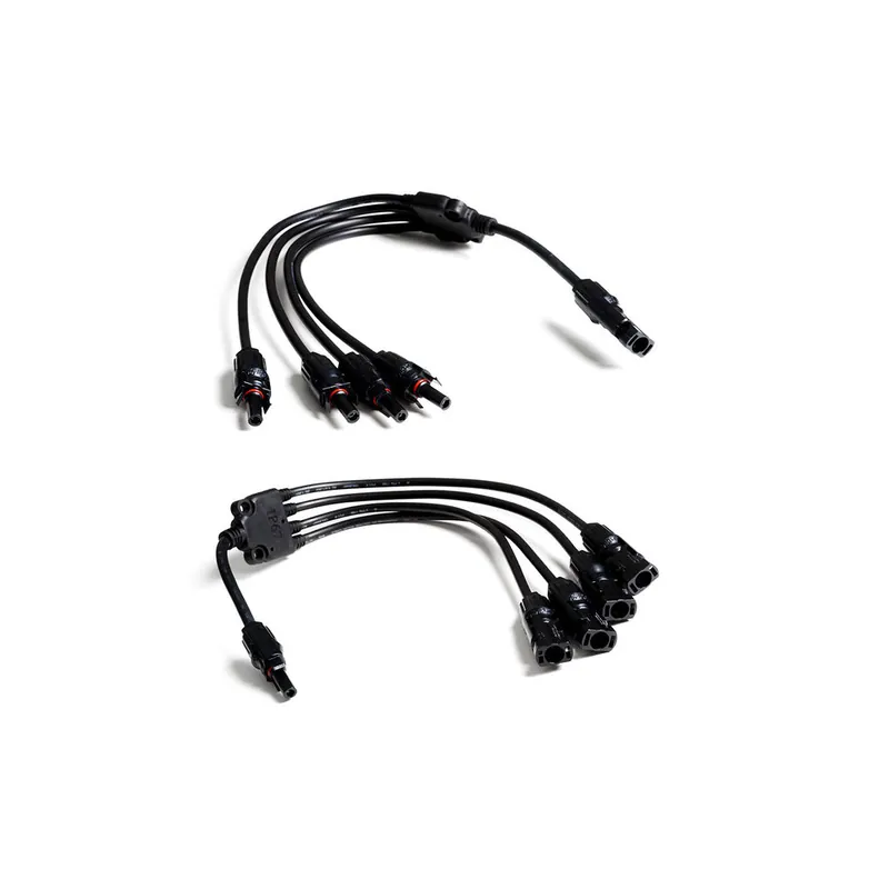 Super-Preis WATTSTUNDE MC4 T-Stecker Set zur Parallelverschaltung von 4 Solarmodulen