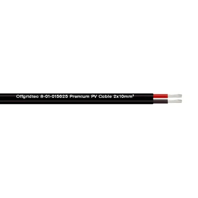 Super-Preis Offgridtec Solarkabel 2x10mm² PV1-F Zweiadriges Solarkabel Schwarz