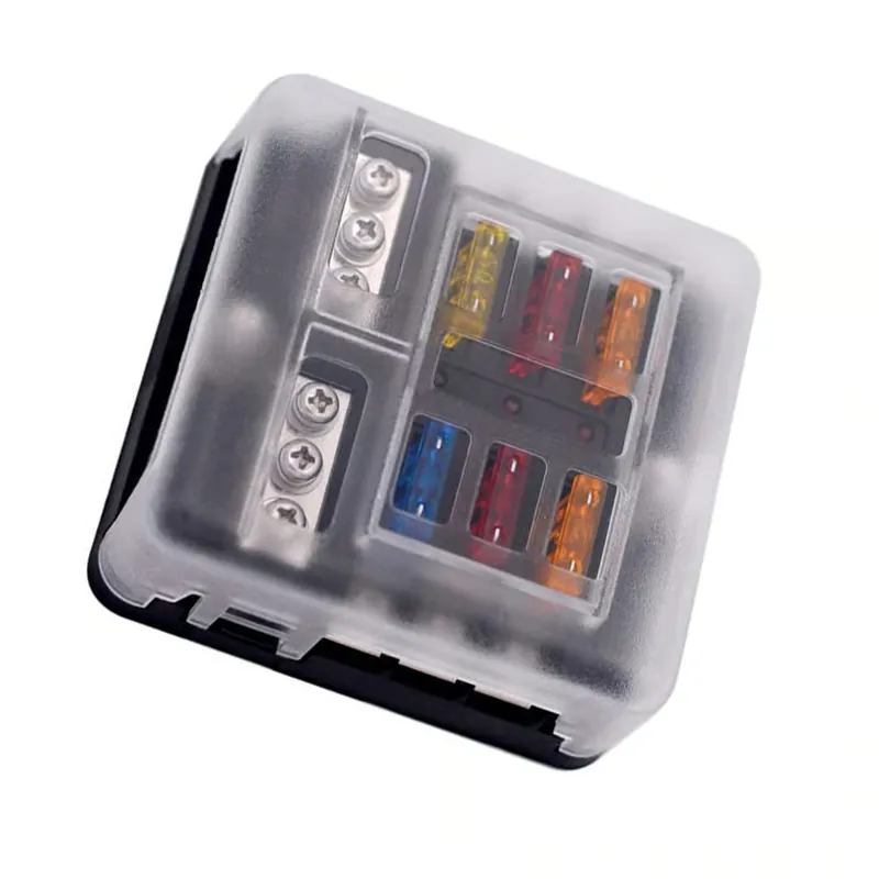 Expressversand Offgridtec 6-Fach Sicherungshalter für KFZ Flachsicherung mit LED Anzeige