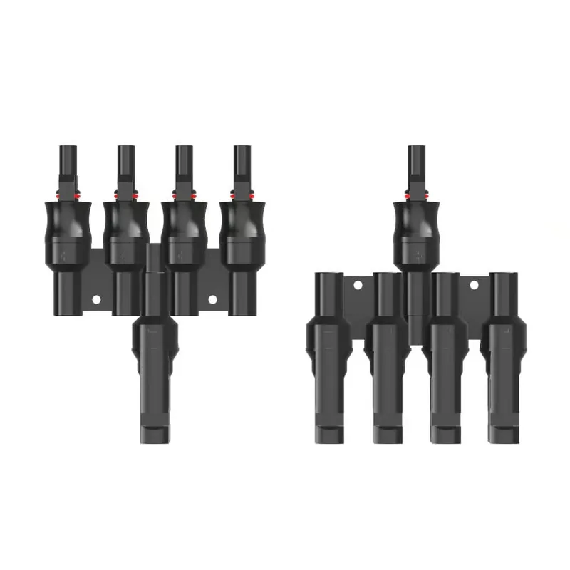 Wochenendangebot Offgridtec 4-fach Abzweigbuchsen T-Stecker Solarstecker (Paar)