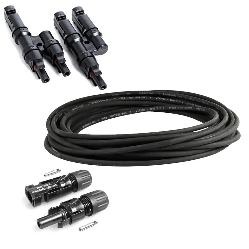 Echt Solar-Connection Kit 2 - 10m Solarkabel - MC4 Stecker- Solarstecker Abzweigbuchsen