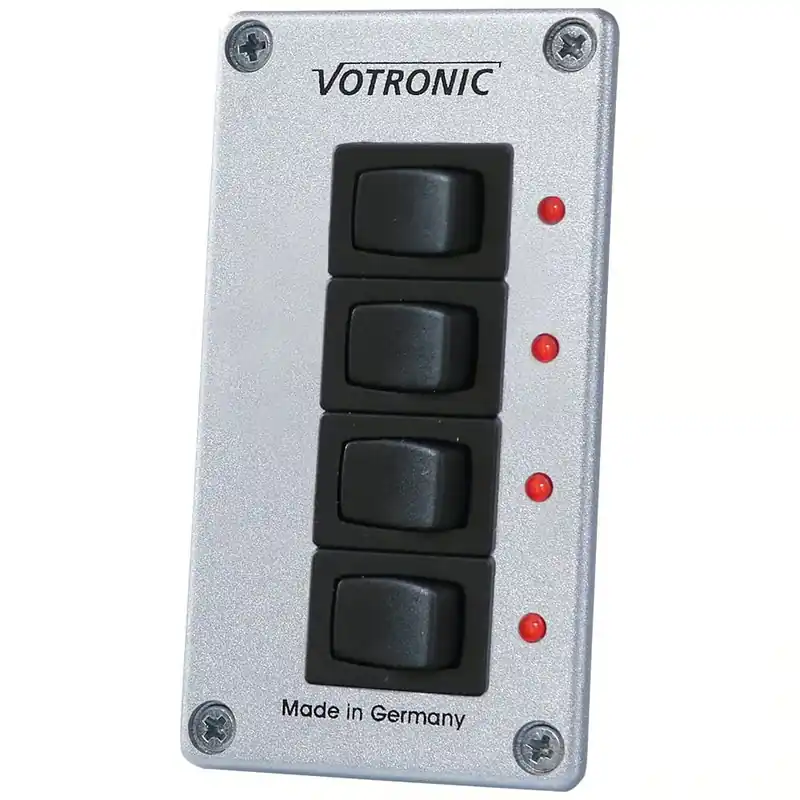 Votronic 1288 Schalter-Panel 4 S 12/24 8A EIN/Aus mit LED Control Top-Seller