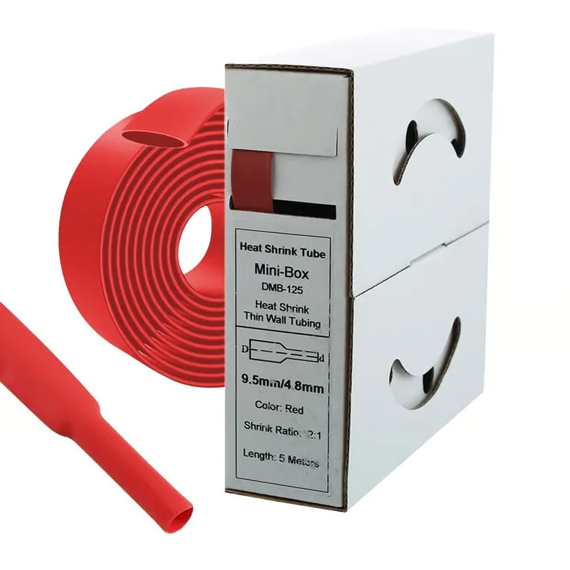 5m Schrumpfschlauch 9,5mm>4,8mm rot Highlight