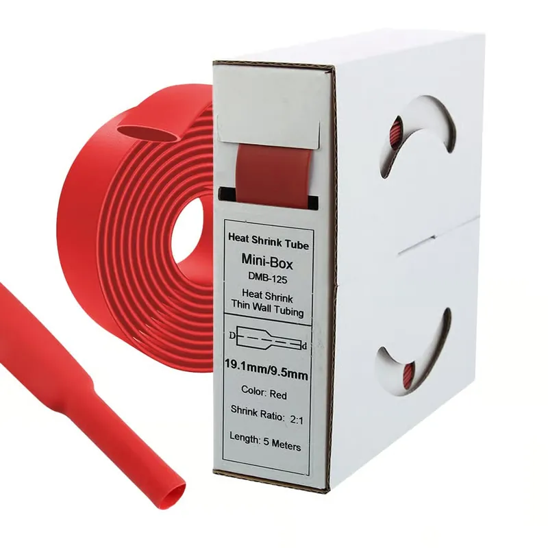 Top-Preis 5m Schrumpfschlauch 19,1mm>9,5mm rot
