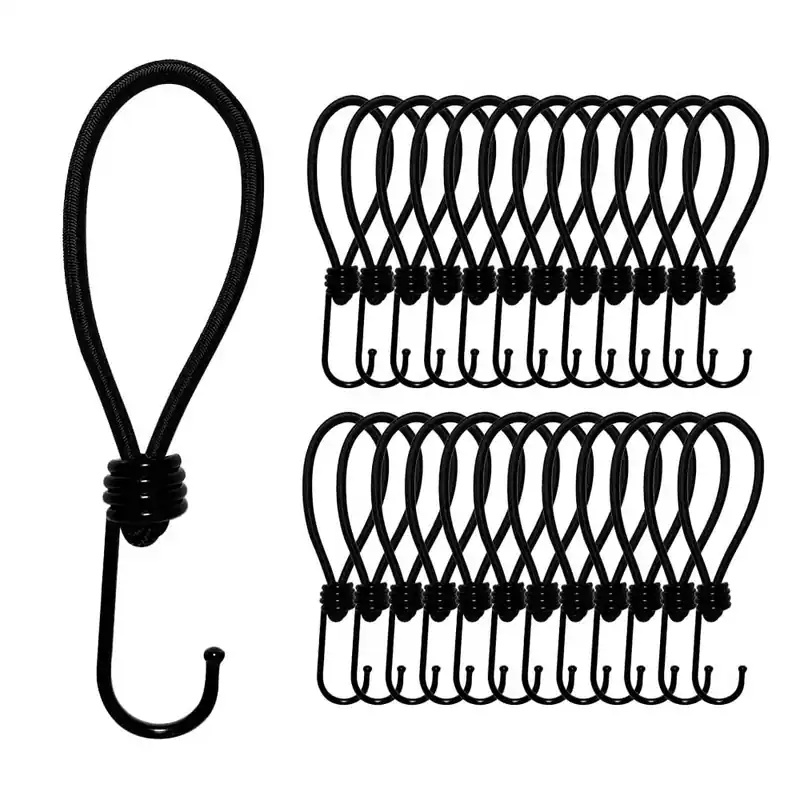 25 Stk. Spanngummi 13cm Expander mit Haken 5mm Universal Ladungssicherung für Planen und Anhängernetz Schneller Versand