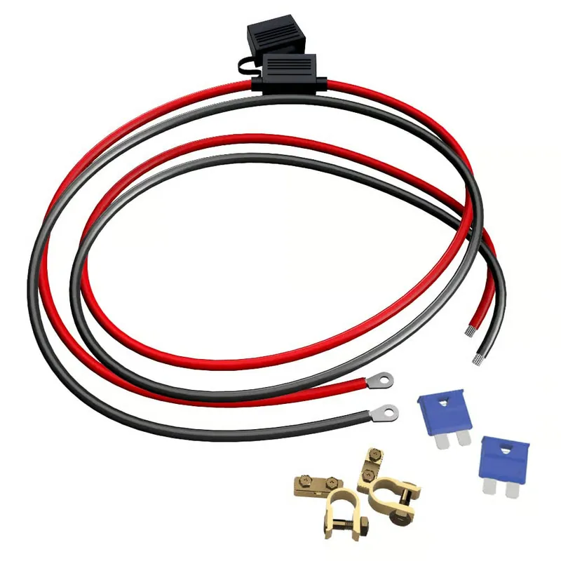 Offgridtec 1,5m 4mm² Batteriekabel M8 mit Flachsicherungshalter, 15A Sicherung und Polklemmen Mega-Angebot