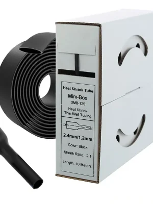 10m Schrumpfschlauch 2,4mm>1,2mm schwarz Mega-Angebot